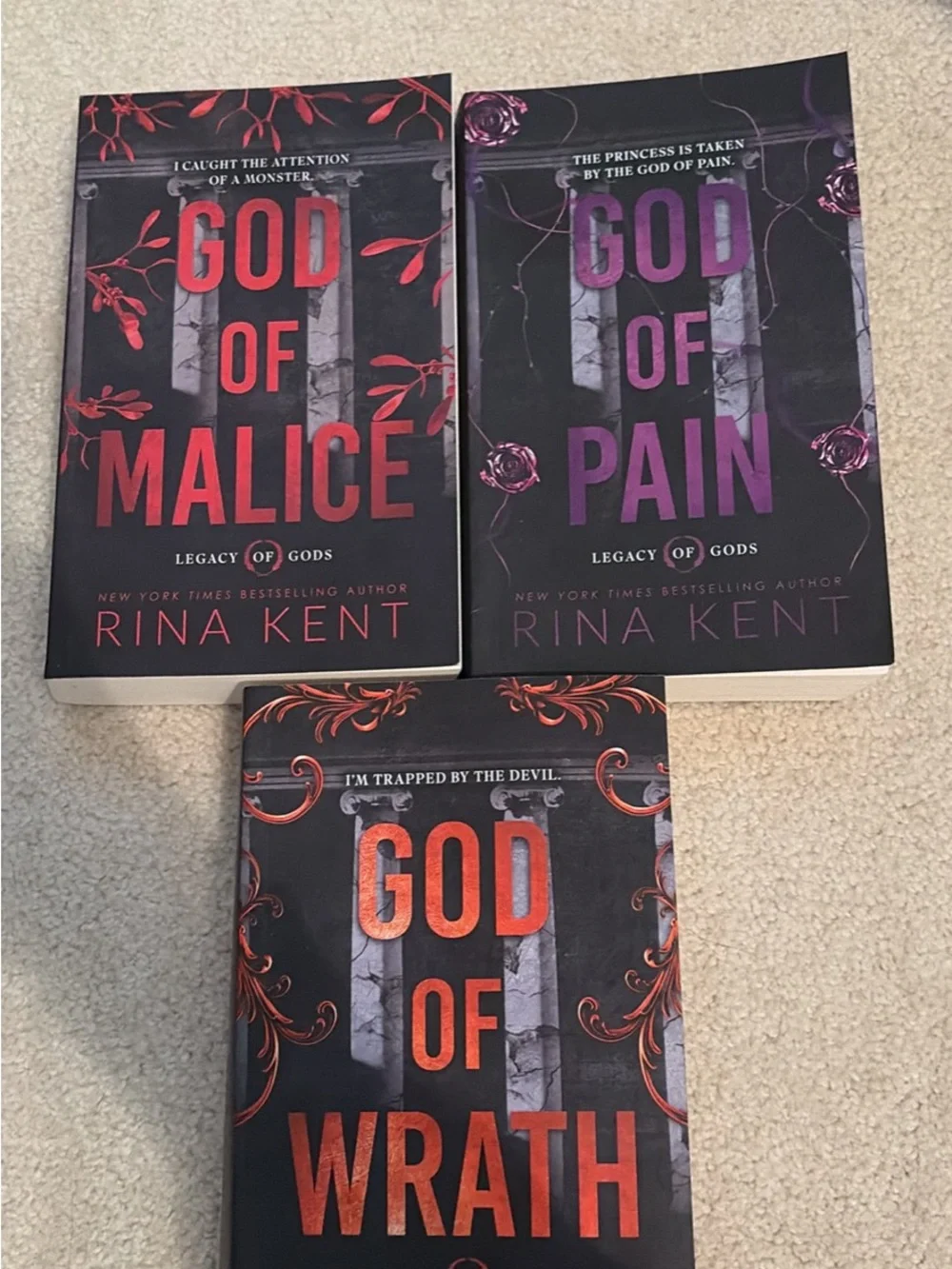 'God of Wrath' Paperback - Black and Red Cover